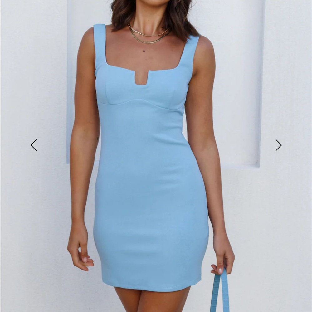 Hello Molly Blue Dress- NWT